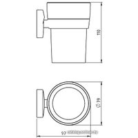 Стакан для зубной щетки и пасты Novaservis Novatorre 11 0106.0