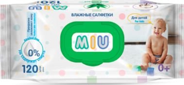 

Влажные салфетки Senso Baby MIU С экстрактом алоэ (120 шт)