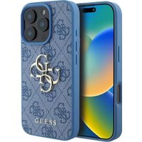 Чехол для телефона Guess PU 4G Big metal logo для iPhone 16 Pro GUHCP16L4GMGBL