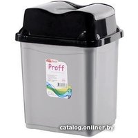 Контейнер для мусора Эльфпласт Proff 2 л (серо-черный)