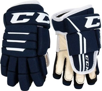 Перчатки CCM Tacks 4R 2 Yth (8 размер, темно-синий)
