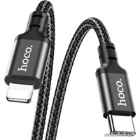 Кабель Hoco X14 USB Type-C - Lightning (1 м, черный)