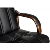 Офисное кресло Бюрократ T-9932Walnut (черный, экокожа)