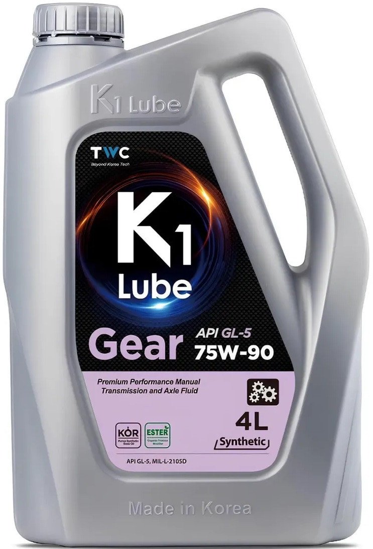 Трансмиссионное масло K1 Lube Gear GL-5 75W-90 4л