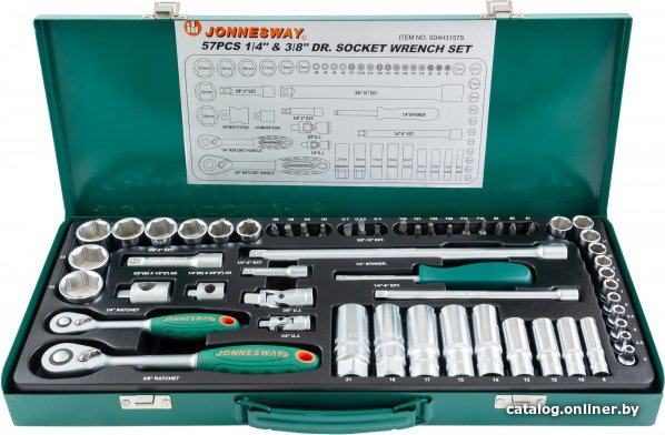 Универсальный набор инструментов Jonnesway S04H3157S (57 предметов)