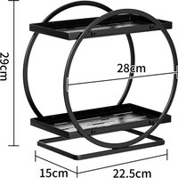 Домашний органайзер для косметики Happy Home HH-032 (черный)