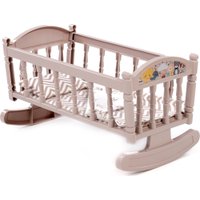 Кроватка для кукол Полесье Кроватка-качалка №4 24026 (темно-кремовый)