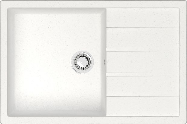 

Кухонная мойка MARRBAXX Карельский камень модель 161/G31 (белый)