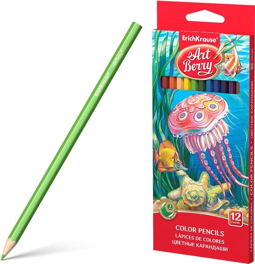 

Набор цветных карандашей Erich Krause ArtBerry 32878 (12 цв)