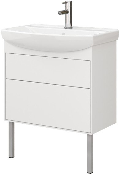 

Belux Тумба под умывальник Клермонт Н70-02 (1, белый глянцевый)