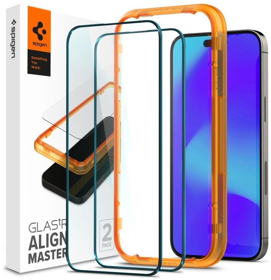 

Защитное стекло Spigen Align Master Full Cover для iPhone 14 Pro Max AGL05204 (2 шт)