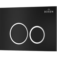 Унитаз подвесной Roxen Cube One Rimless 6 в 1 StounFix Dual Fresh 506802 (кнопка: черный матовый)