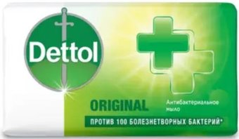 Dettol Мыло твердое Антибактериальное для рук оригинальное 100 г