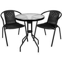 Набор садовой мебели King Style Derio Duo (черный)