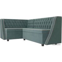 Угловой диван Лига диванов Лофт 104586 (левый, бирюза)