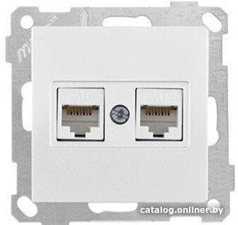 Розетка компьютерная Mutlusan 2100-141-0101 (белый)