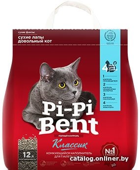 Наполнитель для туалета Pi-Pi Bent Классик 5 кг
