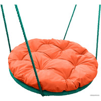 Подвесное кресло M-Group Гнездо в оплетке 1.2м 17069907 (оранжевая подушка)