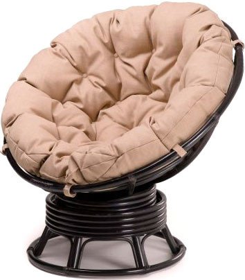 Садовое кресло Calamus Rotan Papasan 23/01B (бежевый/браун)