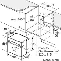 Электрический духовой шкаф Bosch Serie 8 HBG7341B1