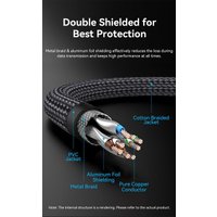 Кабель Vention IKOBN RJ45 - RJ45 (15 м, черный) в Лиде