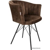 Стул с подлокотниками Sheffilton SHT-ST42-1/S37 (кофейный трюфель/черный муар)