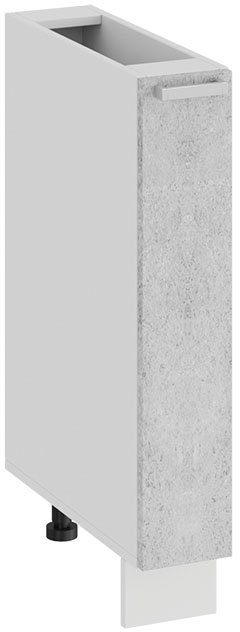 

Шкаф напольный Трия Гранита 1Н15К (белый/бетон снежный)