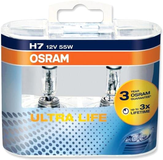 

Галогенная лампа Osram H7 Ultra Life 2шт [64210ULT-HCB]