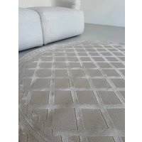 Ковер для жилой комнаты LAXMI Comfort 847 круг (1.6x1.6, Beige/Beige)