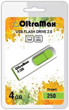 USB Flash OltraMax 250 4GB (зеленый) [OM-4GB-250-Green]
