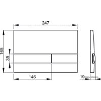 Панель смыва Alcaplast M1722