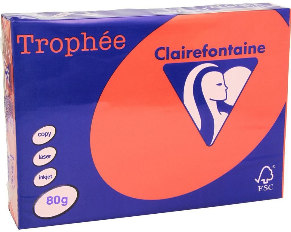 

Офисная бумага Clairefontaine Trophee интенсив A4 80г/кв.м 500 л (красный)