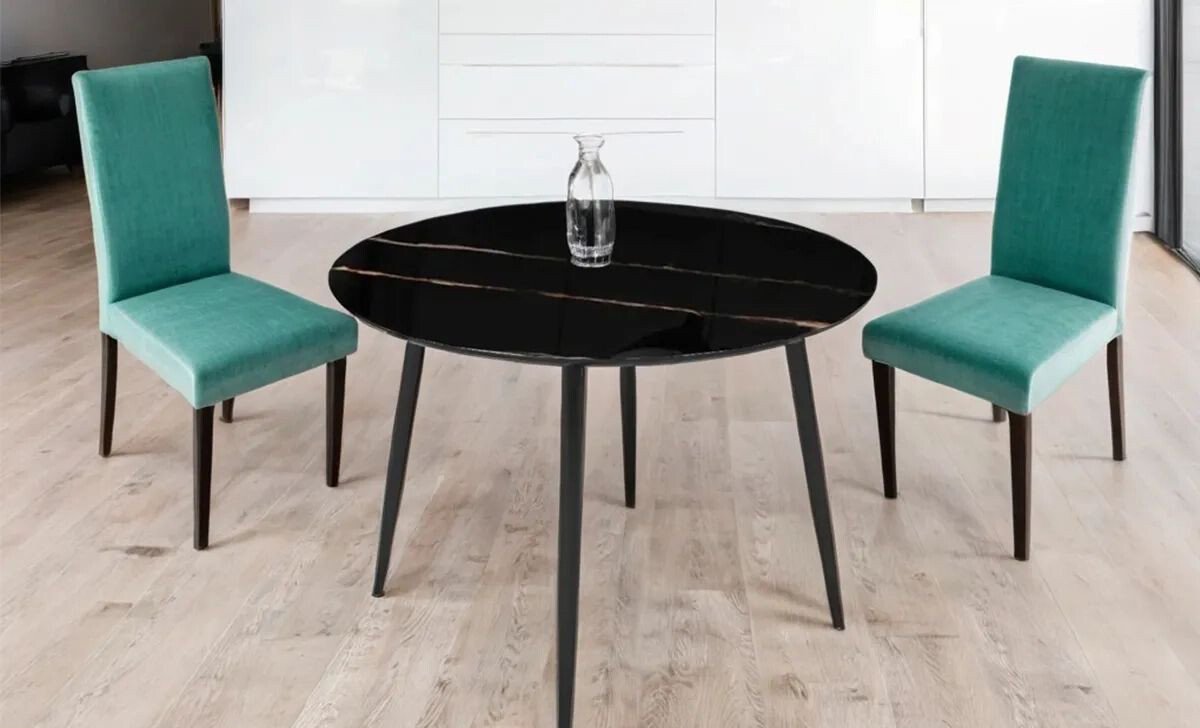 

Кухонный стол Элементика Милтон 1000 (обсидиан/черная шагрень/черный)