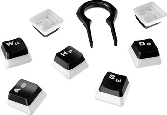 Набор кейкапов HyperX Pudding Keycaps (черный, с кириллицей)