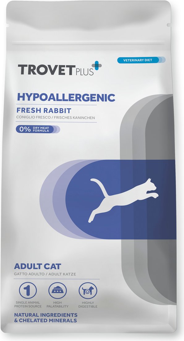 Сухой корм для кошек Trovet Plus Hypoallergenic Fresh Rabbit Свежее мясо кролика 5 кг