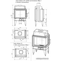 Свободностоящая печь-камин Мета-Бел Fenix 2L ТКТ 10.0-02