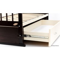 Классическая детская кроватка Bambini М 01.10.19 (темный орех/слоновая кость)