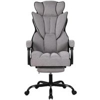 Игровое (геймерское) кресло King Style Pluffy Fabric Black (серый)