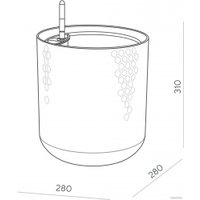 Кашпо Элластик-Пласт Ola Dom Kerama (7л, белый)