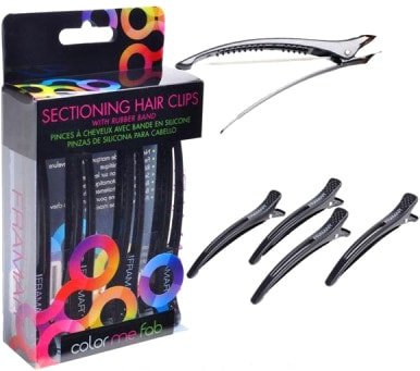 

Зажим для волос Framar Super Sectioners Clip Black (4 шт)