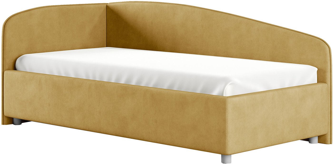 Кровать Сонум Paola L 90x200 (замша горчичный)