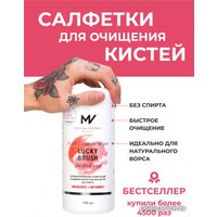 Салфетки для кистей Mischa Vidyaev Lucky Brush Антибактериальные бесспиртовые (100 шт)