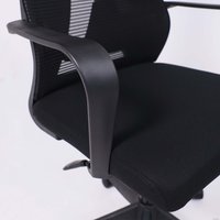 Офисное кресло AksHome Abraham (ткань/сетка, черный)