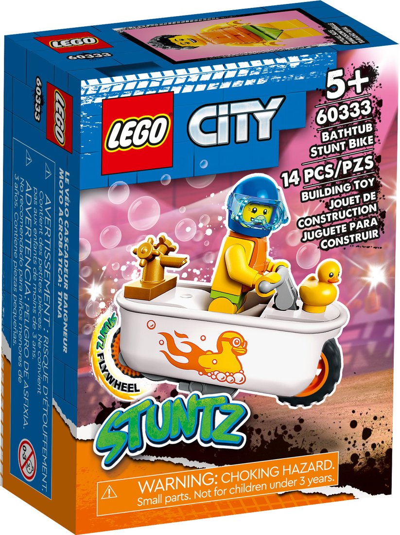 

Конструктор LEGO City 60333 Трюковой мотоцикл: ванна