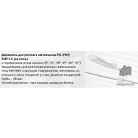 Садовый светильник JAZZway PSL 02 30w 5000K GR IP65 серый