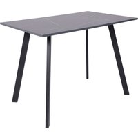 Кухонный стол ЭлиГард Solo 102x67 (мрамор неро маркина/черный)