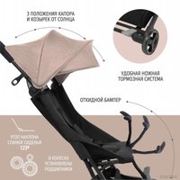 Коляска прогулочная «книга» Nuovita Ritmo (бежевый/черный)
