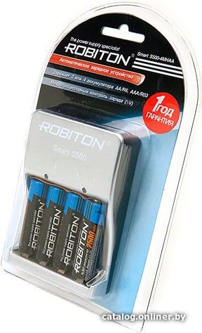 Аккумуляторы + зарядное Robiton Smart S500-4MHAA