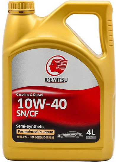

Моторное масло Idemitsu 10W-40 SN/CF 4л