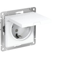 Розетка Systeme Electric AtlasDesign ATN000146 + ATN000101 (белый/белый)